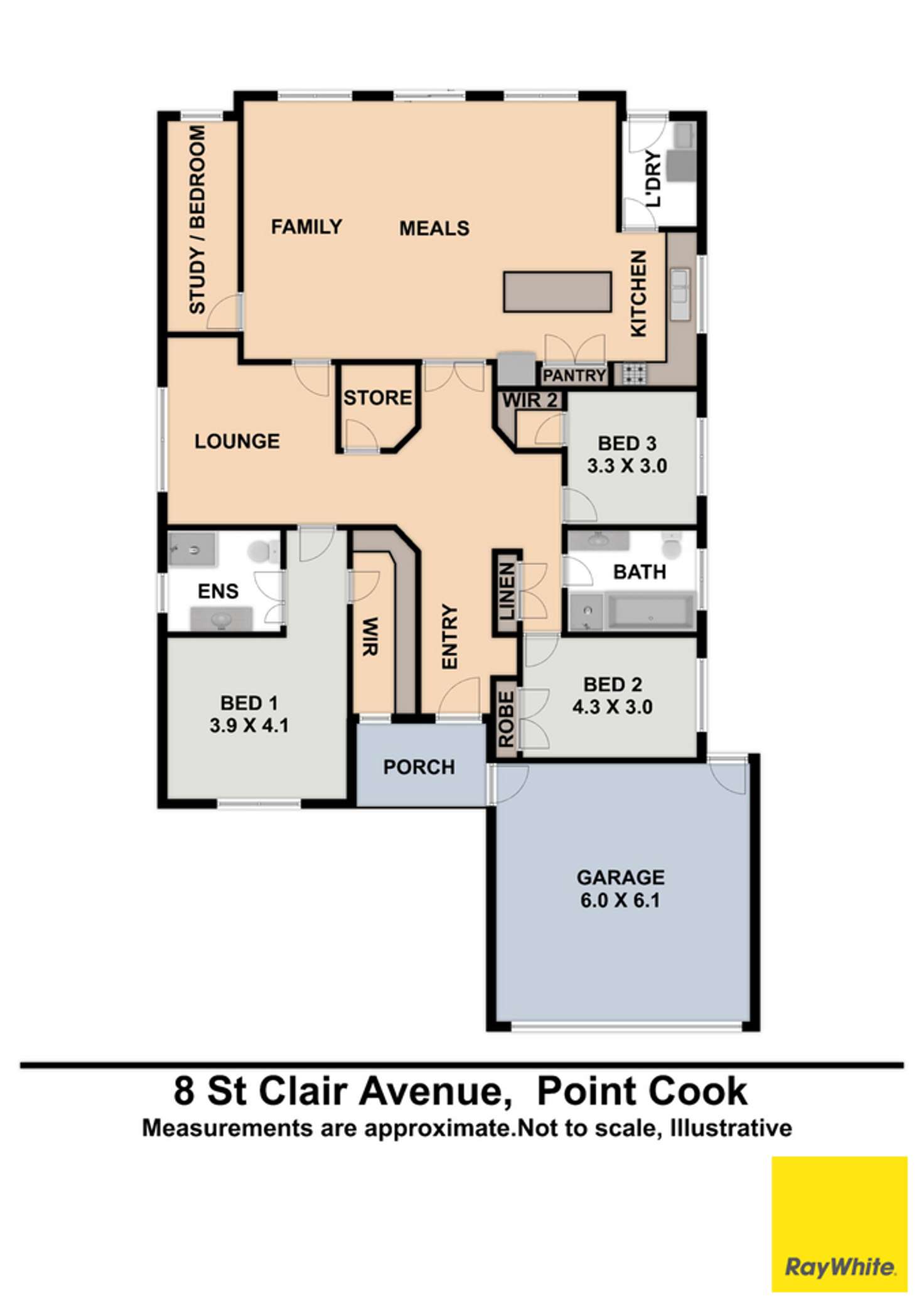 Floorplan of Homely house listing, 8 St Clair Avenue, Point Cook VIC 3030
