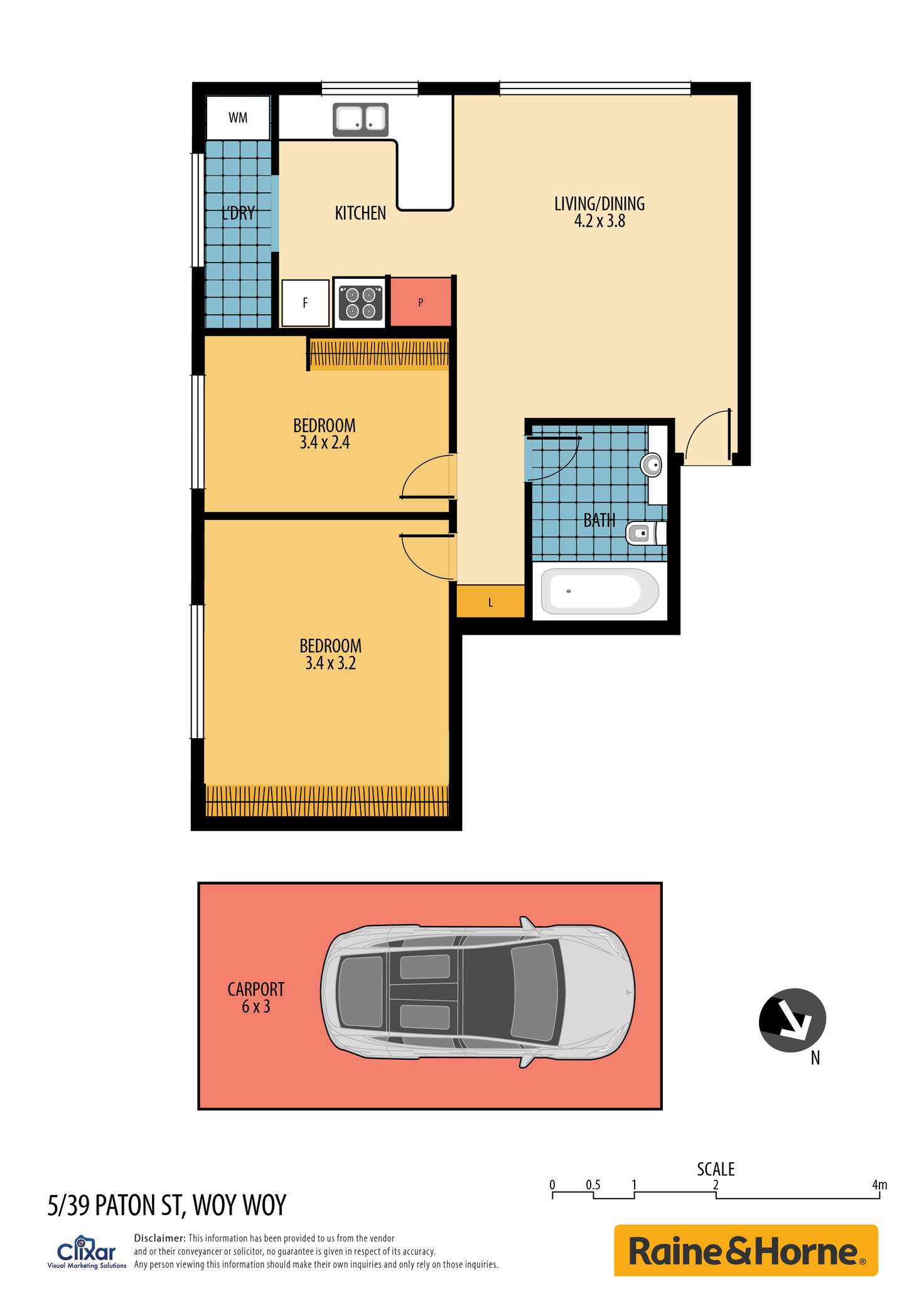Floorplan of Homely unit listing, 5/39 Paton Street, Woy Woy NSW 2256