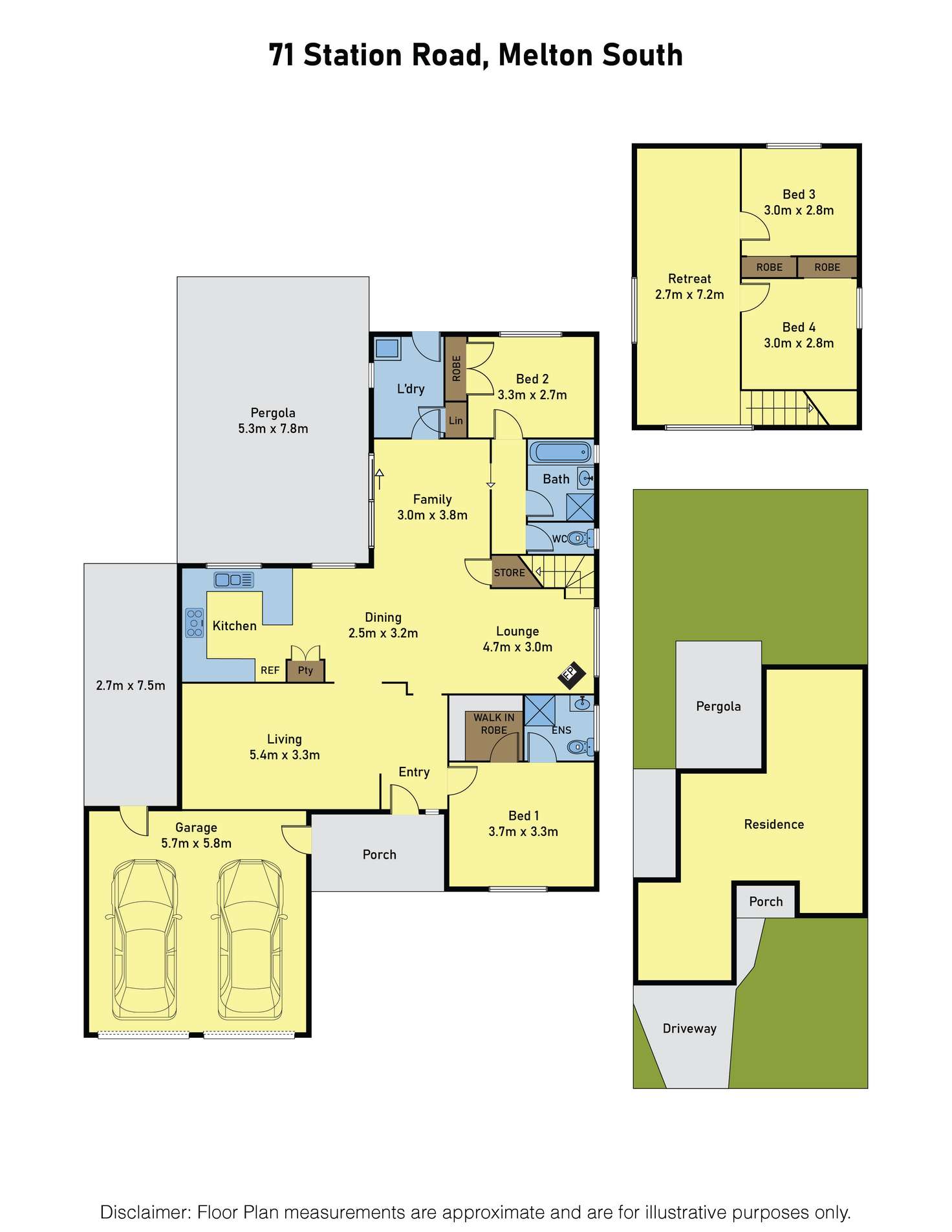 Floorplan of Homely house listing, 71 Station Road, Melton South VIC 3338