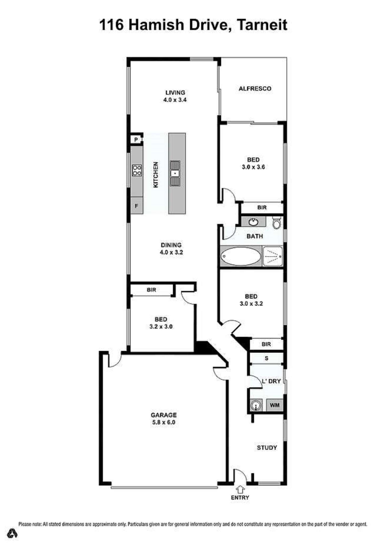Floorplan of Homely house listing, 116 Hamish Drive, Tarneit VIC 3029