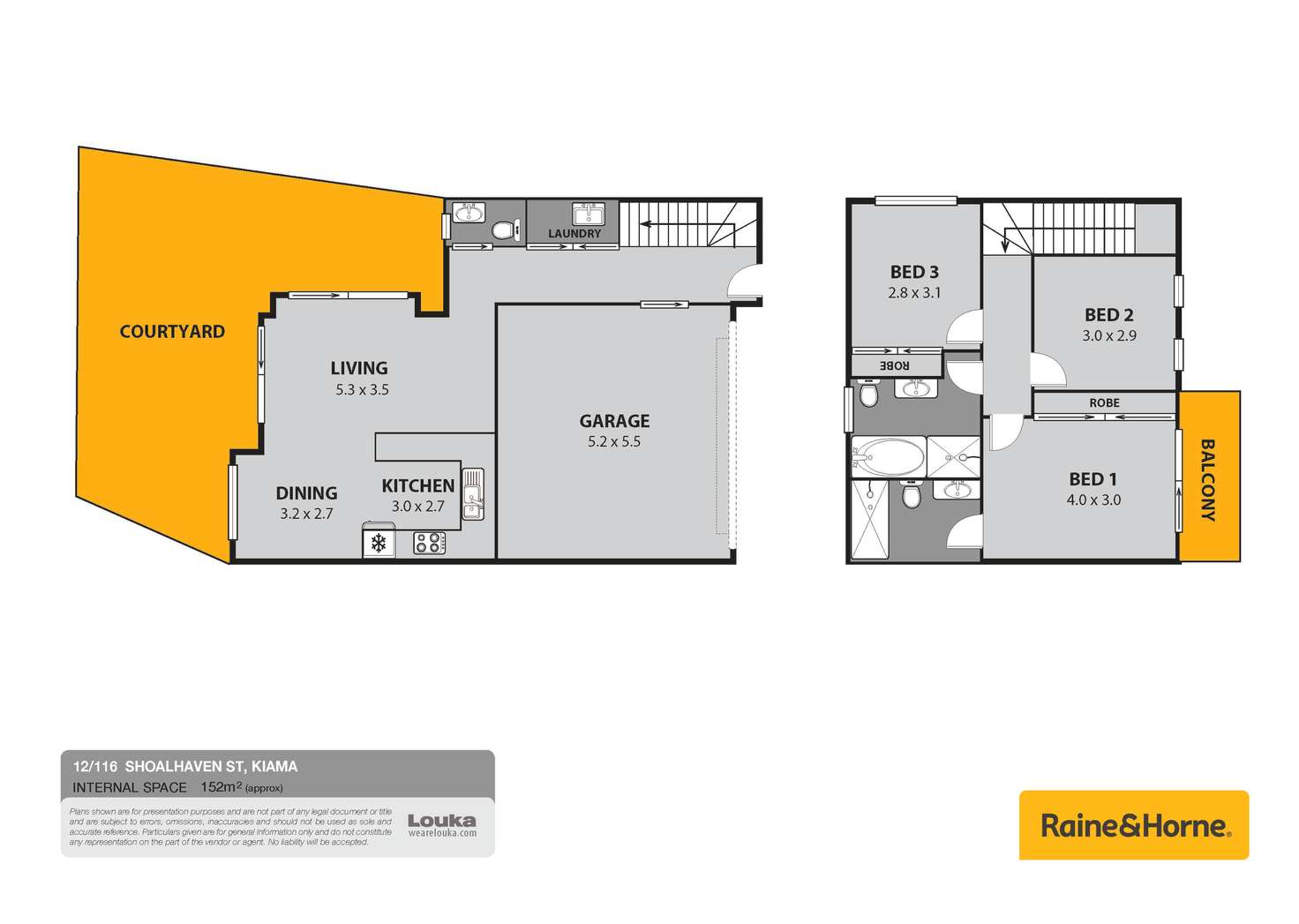 Floorplan of Homely townhouse listing, 12/116 Shoalhaven Street, Kiama NSW 2533