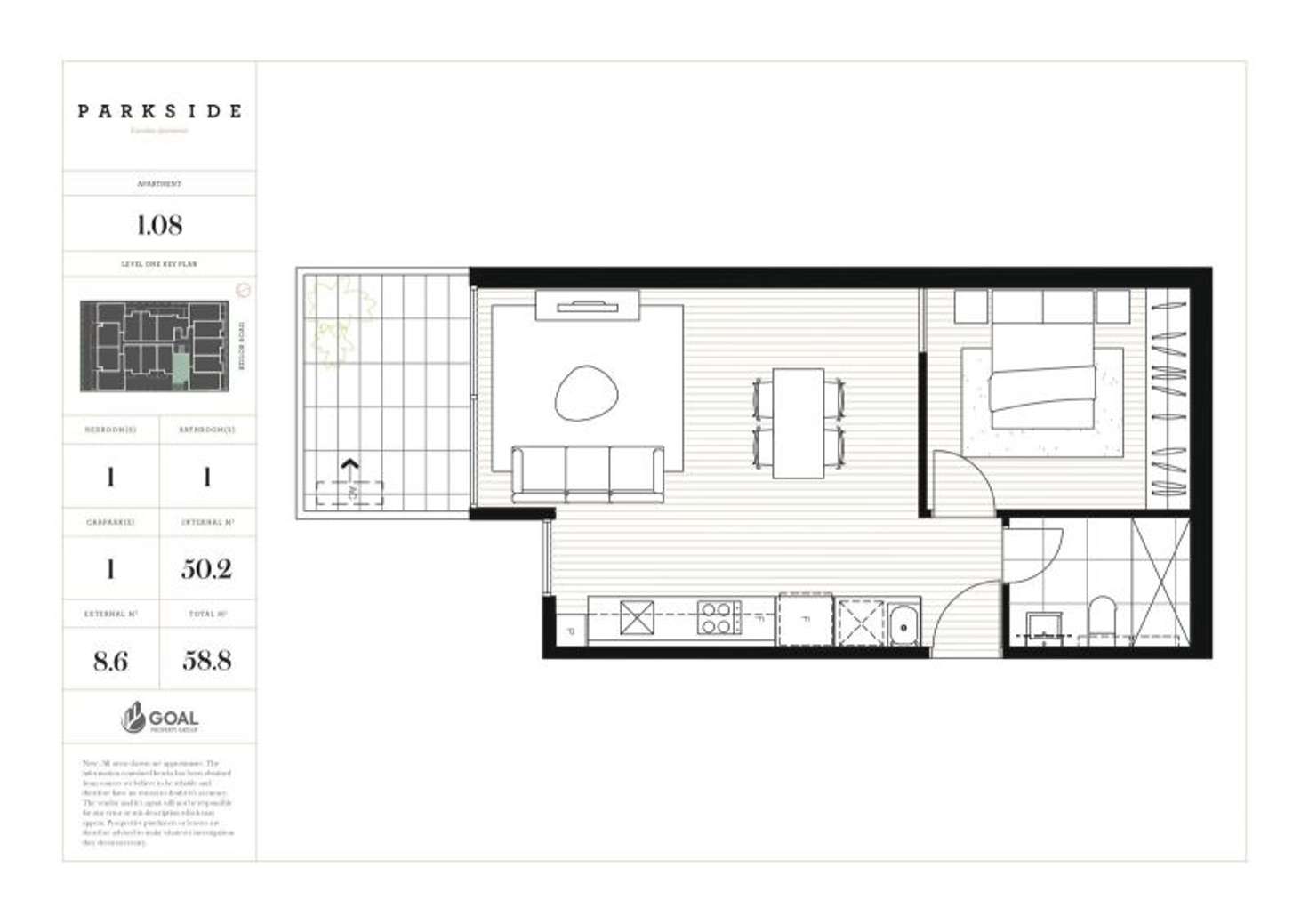 Floorplan of Homely apartment listing, 108/64-66 Keilor Road, Essendon North VIC 3041