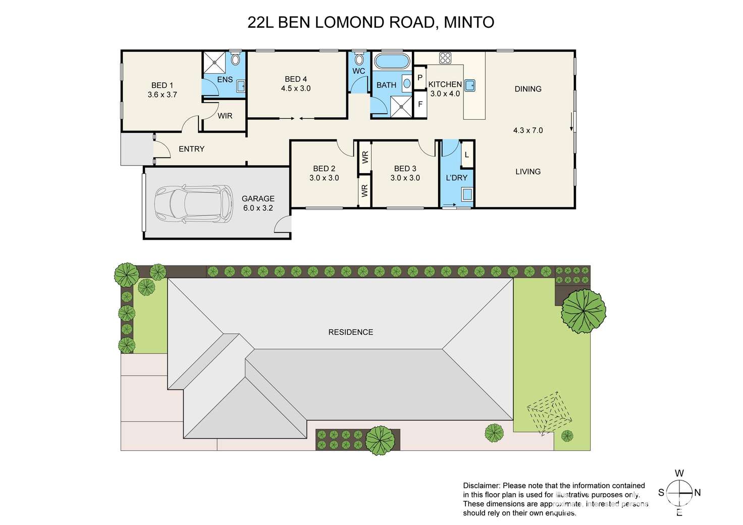 Floorplan of Homely house listing, 22L Ben Lomond Road, Minto NSW 2566