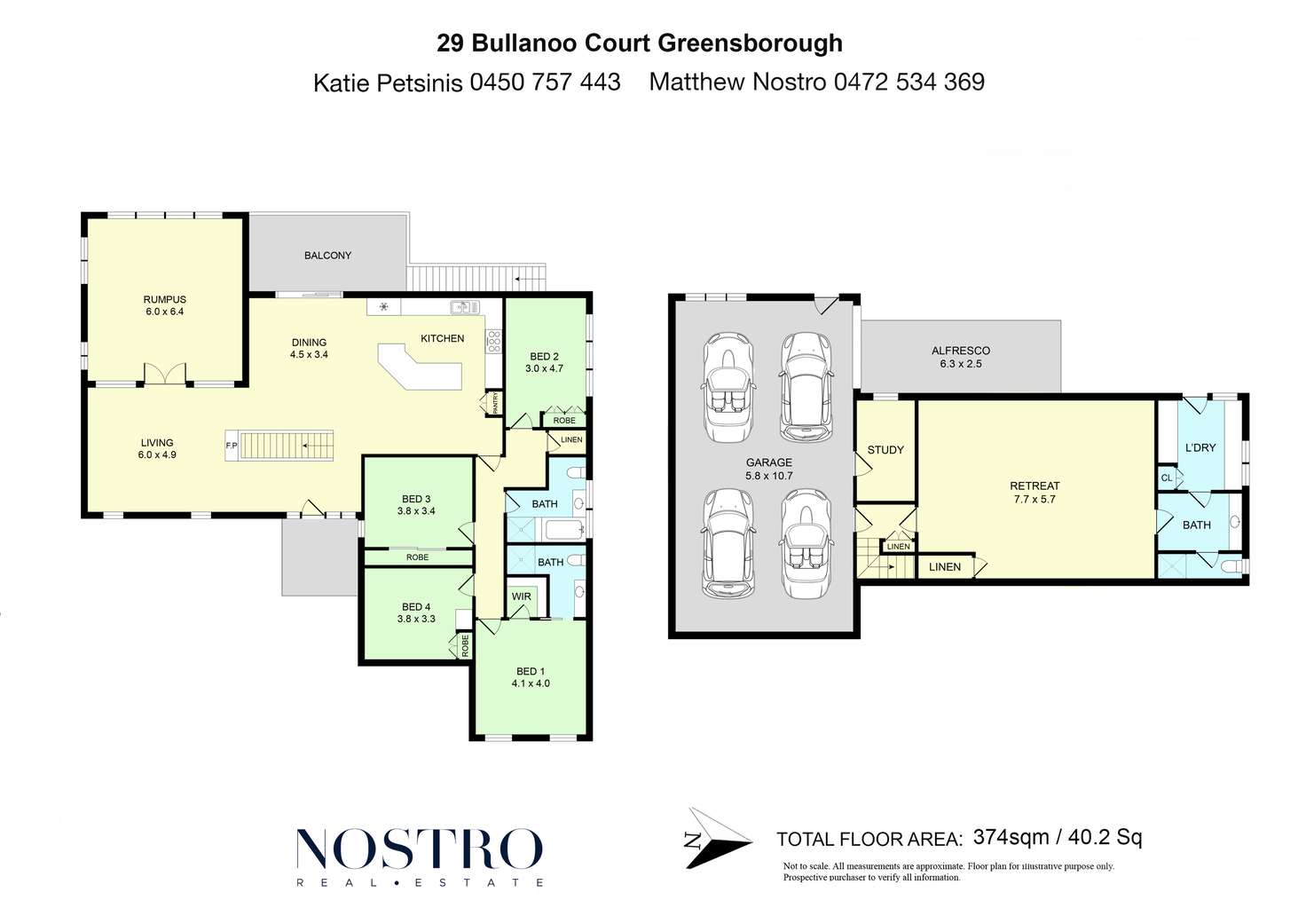 Floorplan of Homely house listing, 29 Bullanoo Court, Greensborough VIC 3088
