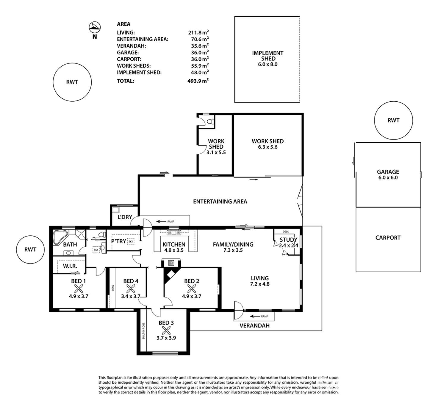 Floorplan of Homely acreageSemiRural listing, 1346 Nine Mile Road, Milang SA 5256