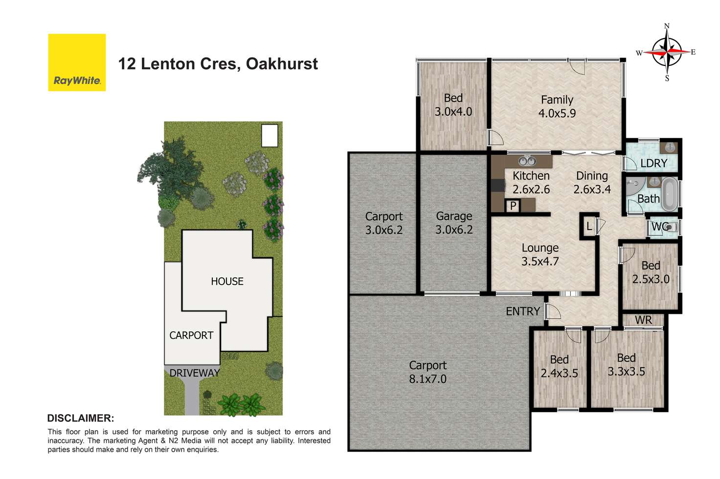 Floorplan of Homely house listing, 12 Lenton Crescent, Oakhurst NSW 2761