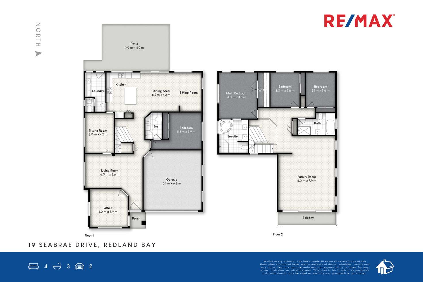 Floorplan of Homely house listing, 19 Seabrae Drive, Redland Bay QLD 4165