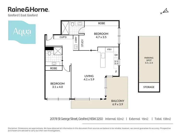 Floorplan of Homely apartment listing, 207/8 St George Street, Gosford NSW 2250
