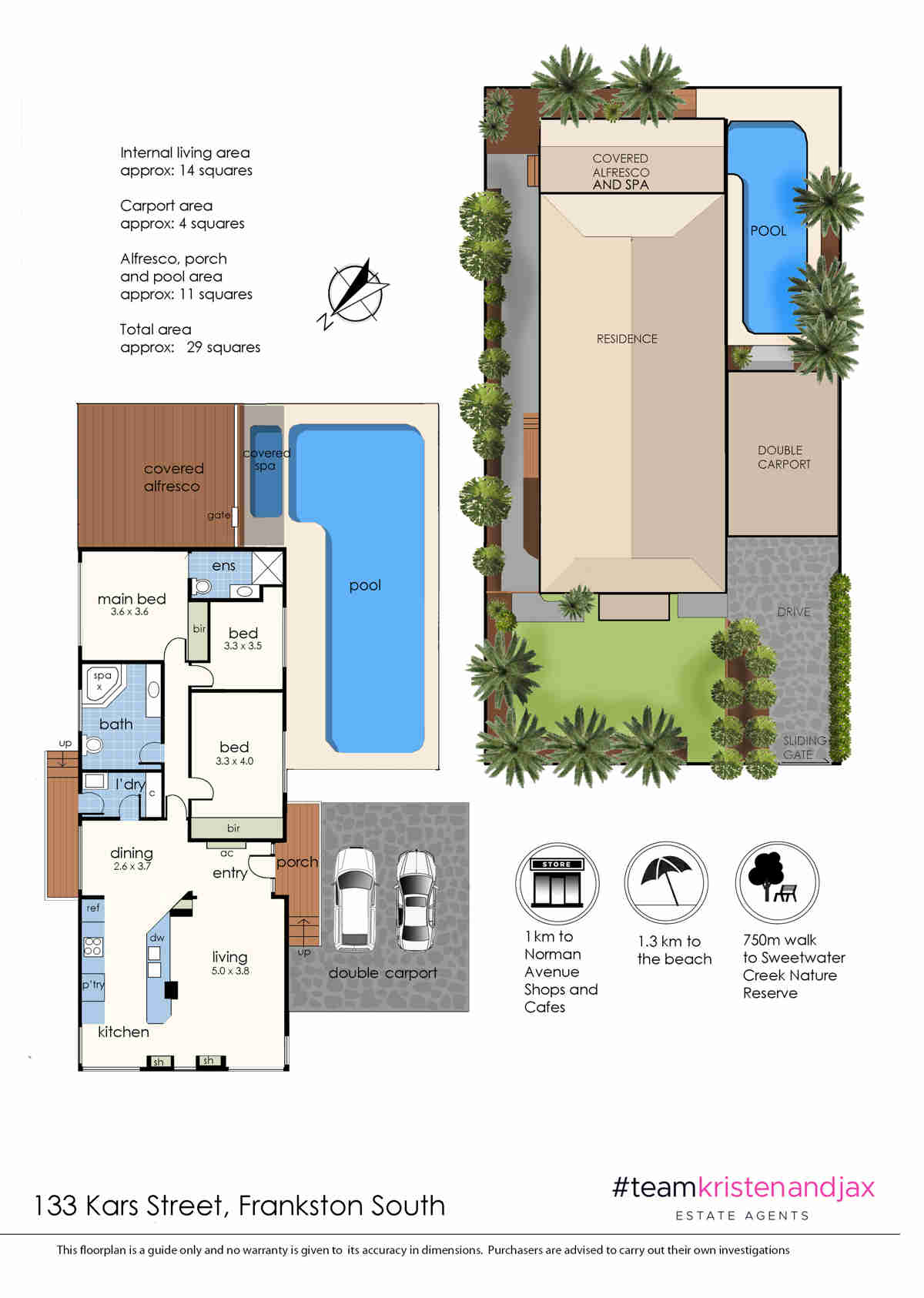 Floorplan of Homely house listing, 133 Kars Street, Frankston South VIC 3199