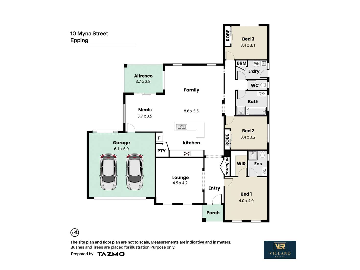 Floorplan of Homely house listing, 10 Myna Street, Epping VIC 3076