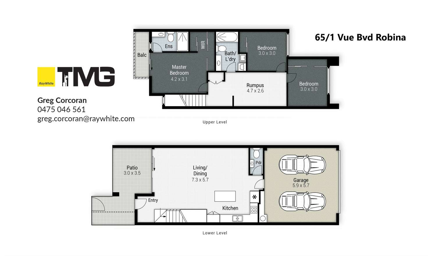 Floorplan of Homely house listing, 65/1 Vue Boulevard, Robina QLD 4226