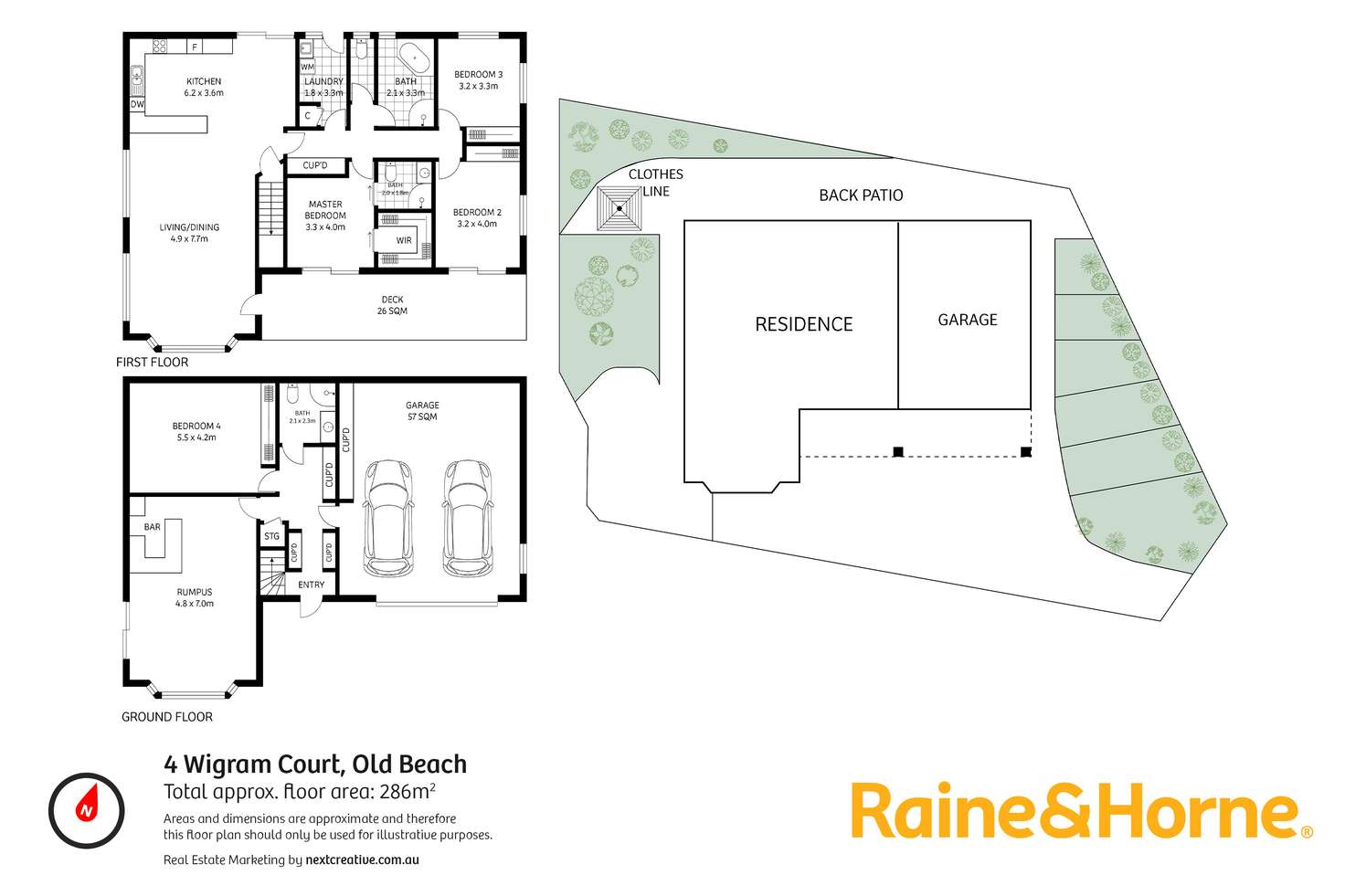 Floorplan of Homely house listing, 4 Wigram Court, Old Beach TAS 7017