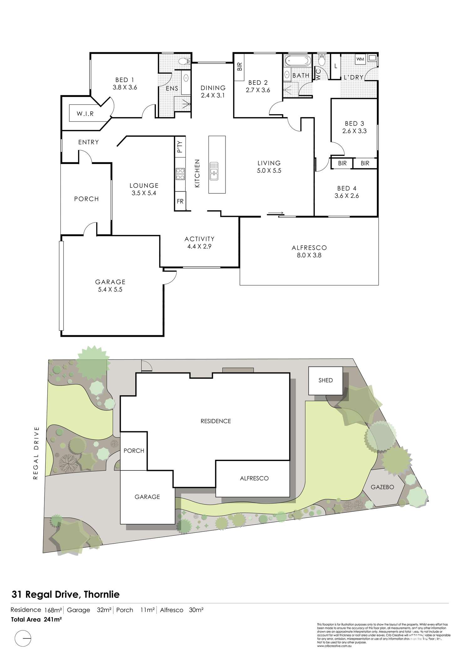 Floorplan of Homely house listing, 31 Regal Drive, Thornlie WA 6108