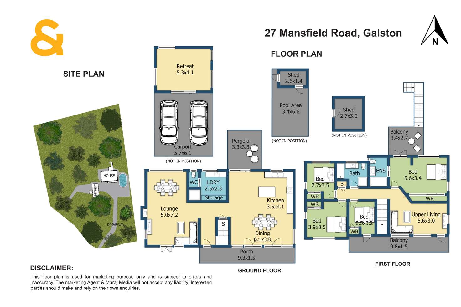 Floorplan of Homely house listing, 27 Mansfield Road, Galston NSW 2159