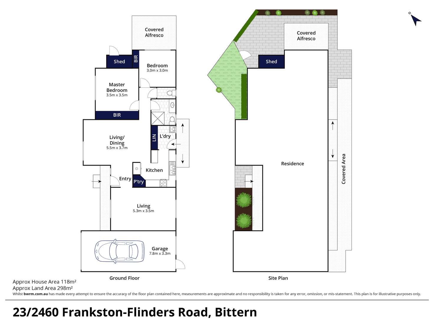 Floorplan of Homely retirement listing, 23/2460 Frankston-Flinders Road, Bittern VIC 3918
