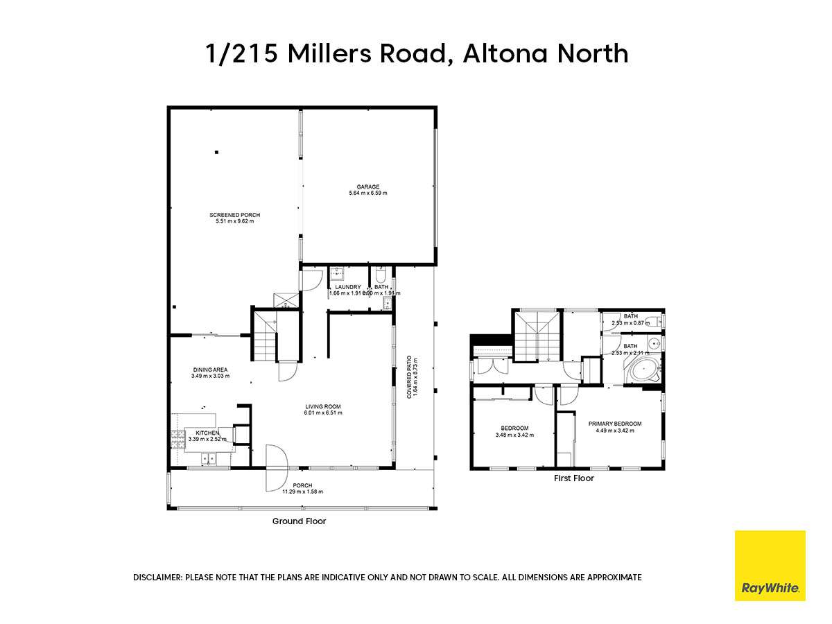 Floorplan of Homely townhouse listing, 1/215 millers road, Altona North VIC 3025