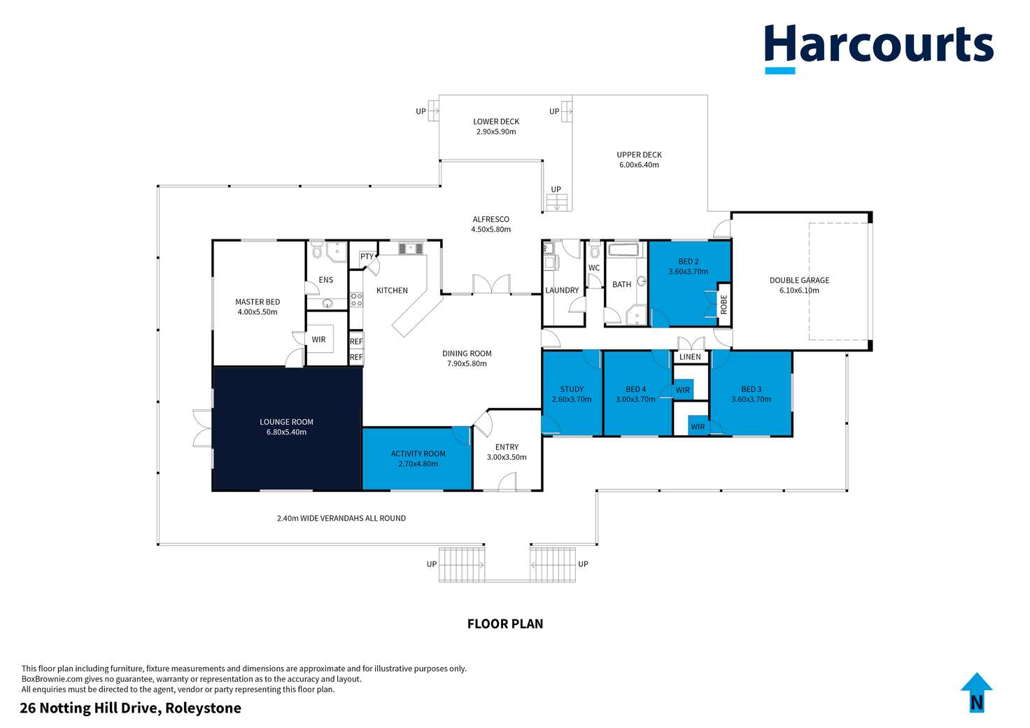 Floorplan of Homely house listing, 26 Notting Hill Drive, Roleystone WA 6111