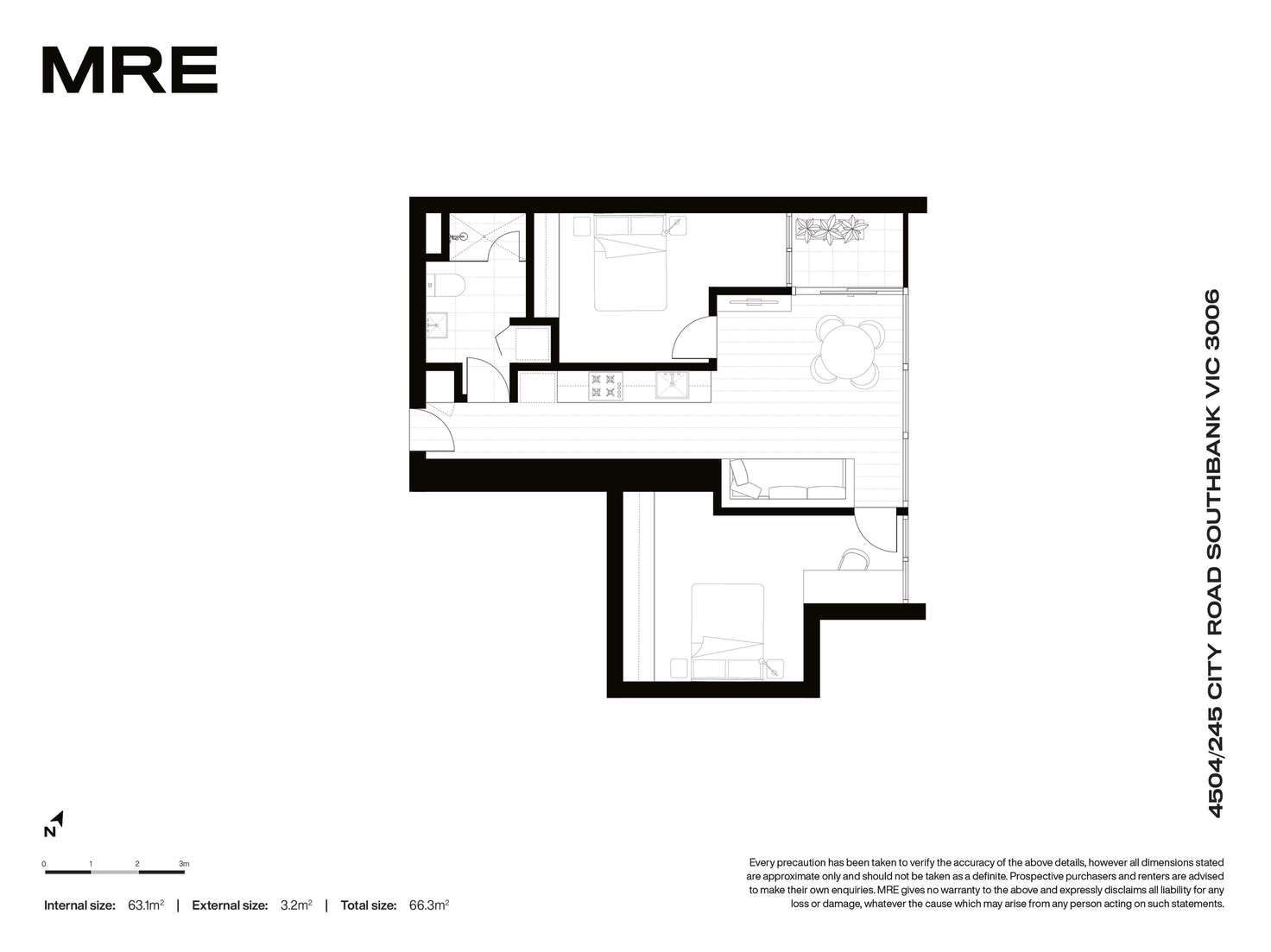 Floorplan of Homely apartment listing, 4504/245 City Road, Southbank VIC 3006
