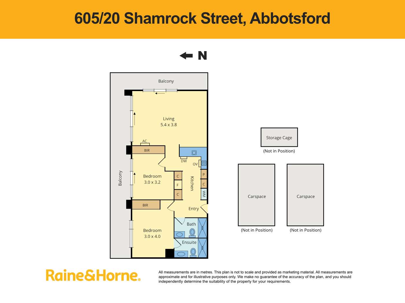 Floorplan of Homely apartment listing, 605/20 Shamrock Street, Abbotsford VIC 3067
