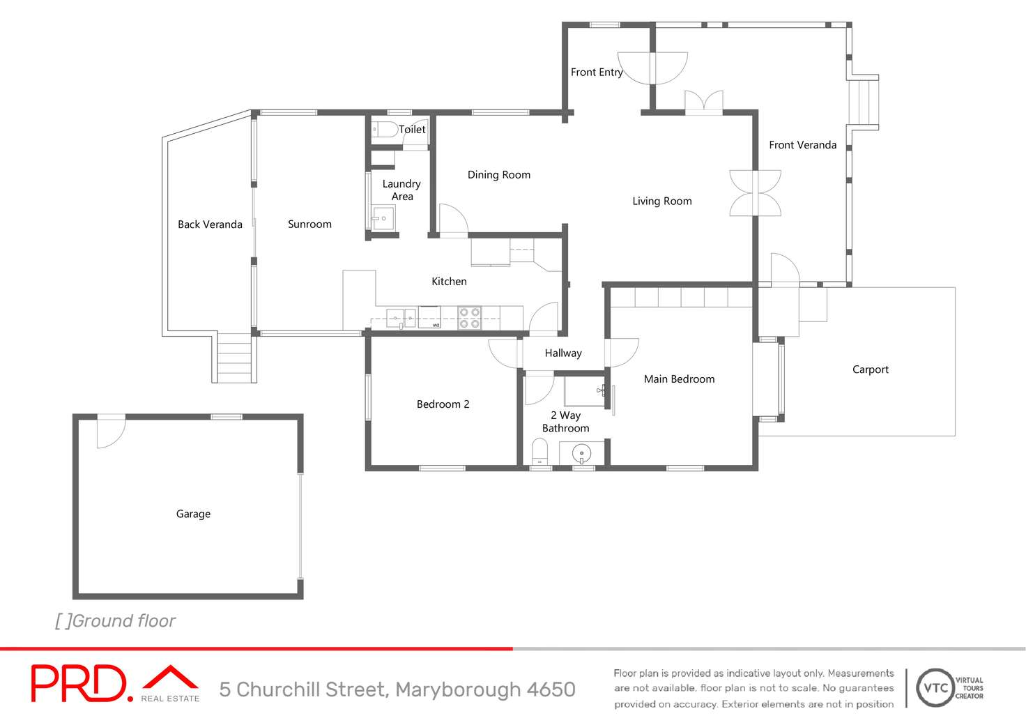 Floorplan of Homely house listing, 5 Churchill Street, Maryborough QLD 4650