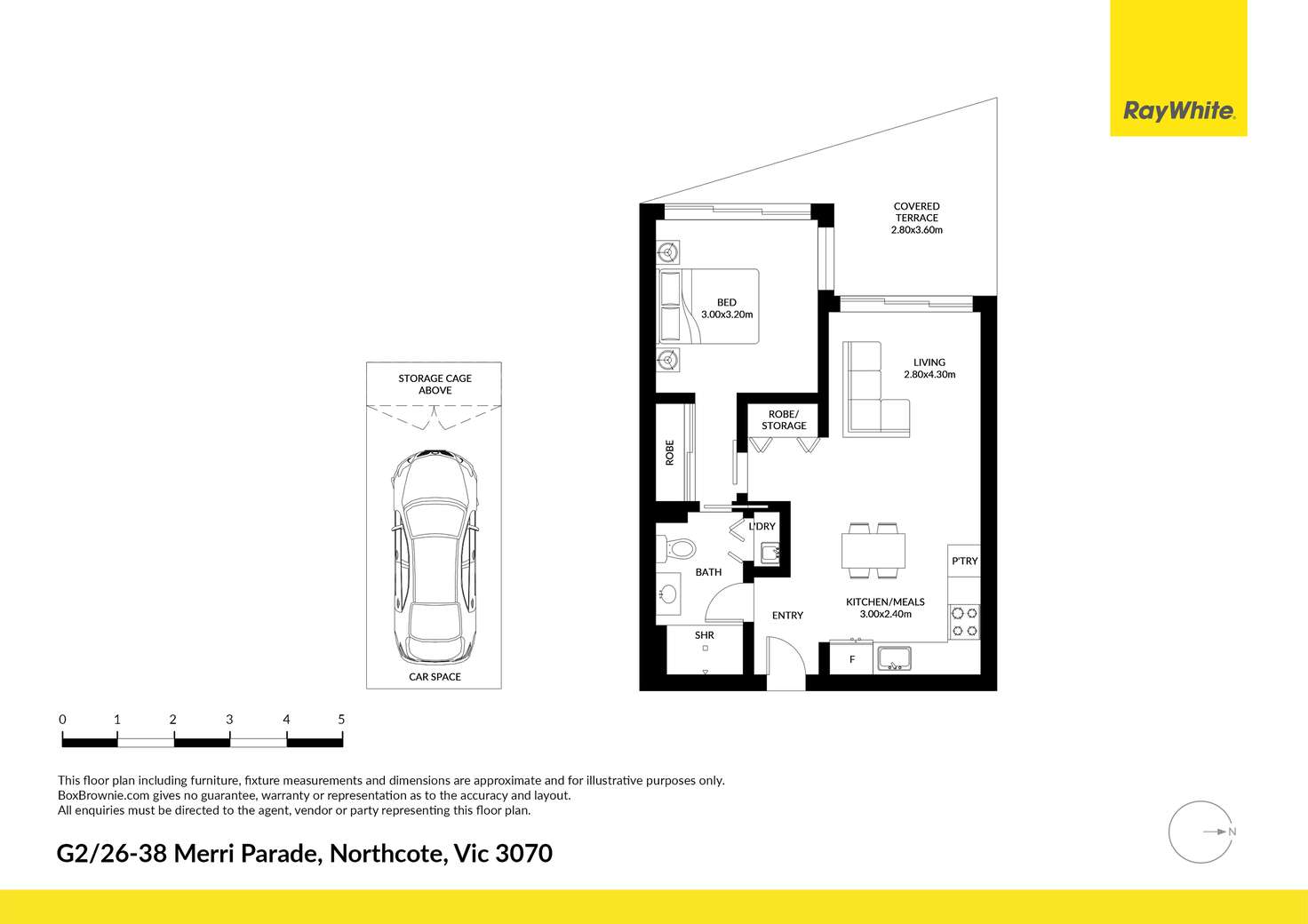Floorplan of Homely apartment listing, 2/26 Merri Parade, Northcote VIC 3070