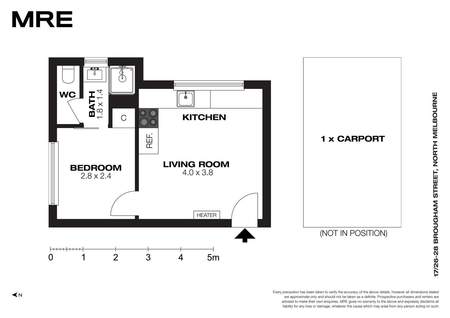 Floorplan of Homely apartment listing, 17/26 Brougham Street, North Melbourne VIC 3051