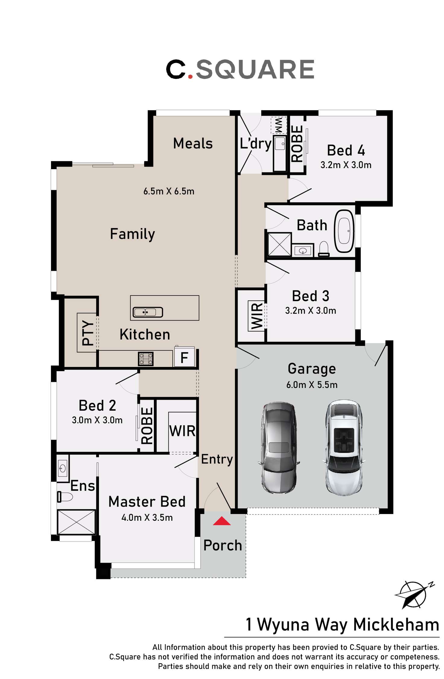 Floorplan of Homely house listing, 1 Wyuna Way, Mickleham VIC 3064
