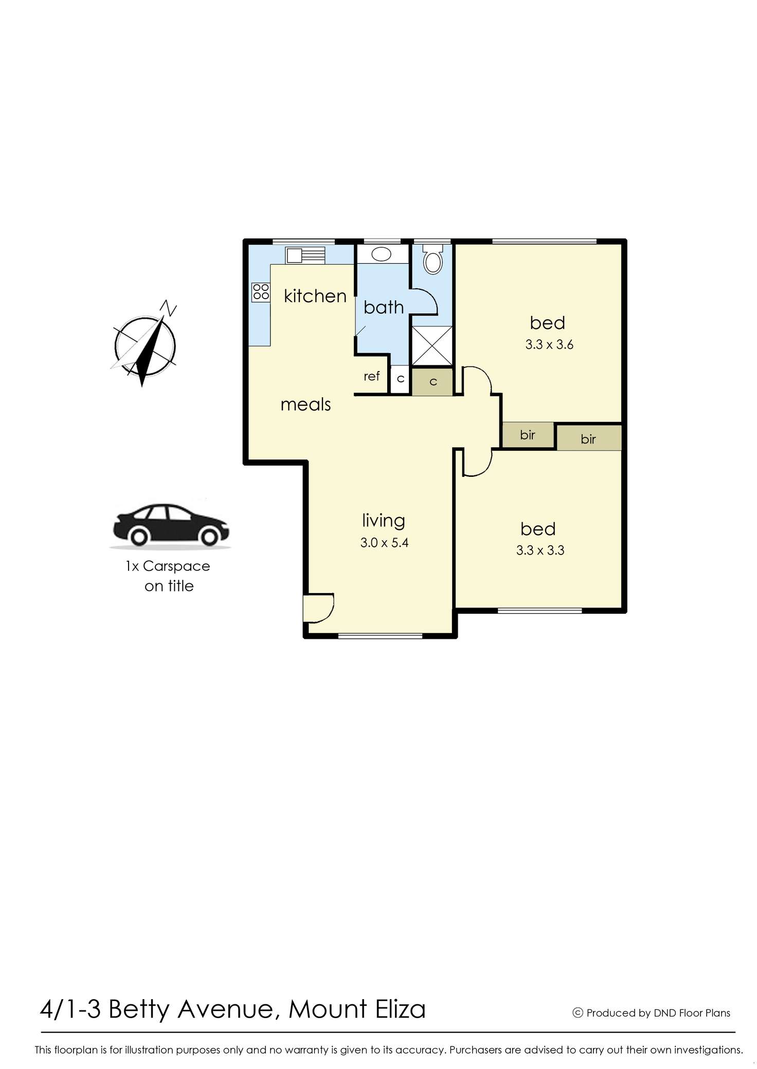 Floorplan of Homely apartment listing, 4/1-3 Betty Avenue, Mount Eliza VIC 3930