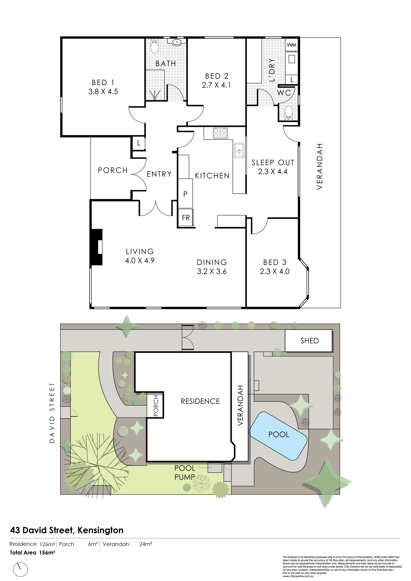 Floorplan of Homely house listing, 43 David Street, Kensington WA 6151