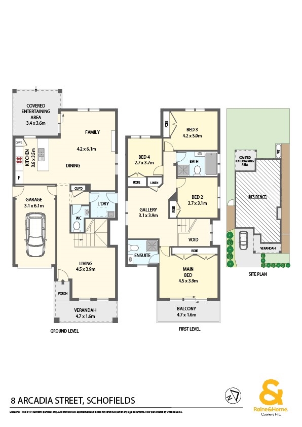 Floorplan of Homely house listing, 8 ARCADIA STREET, Schofields NSW 2762