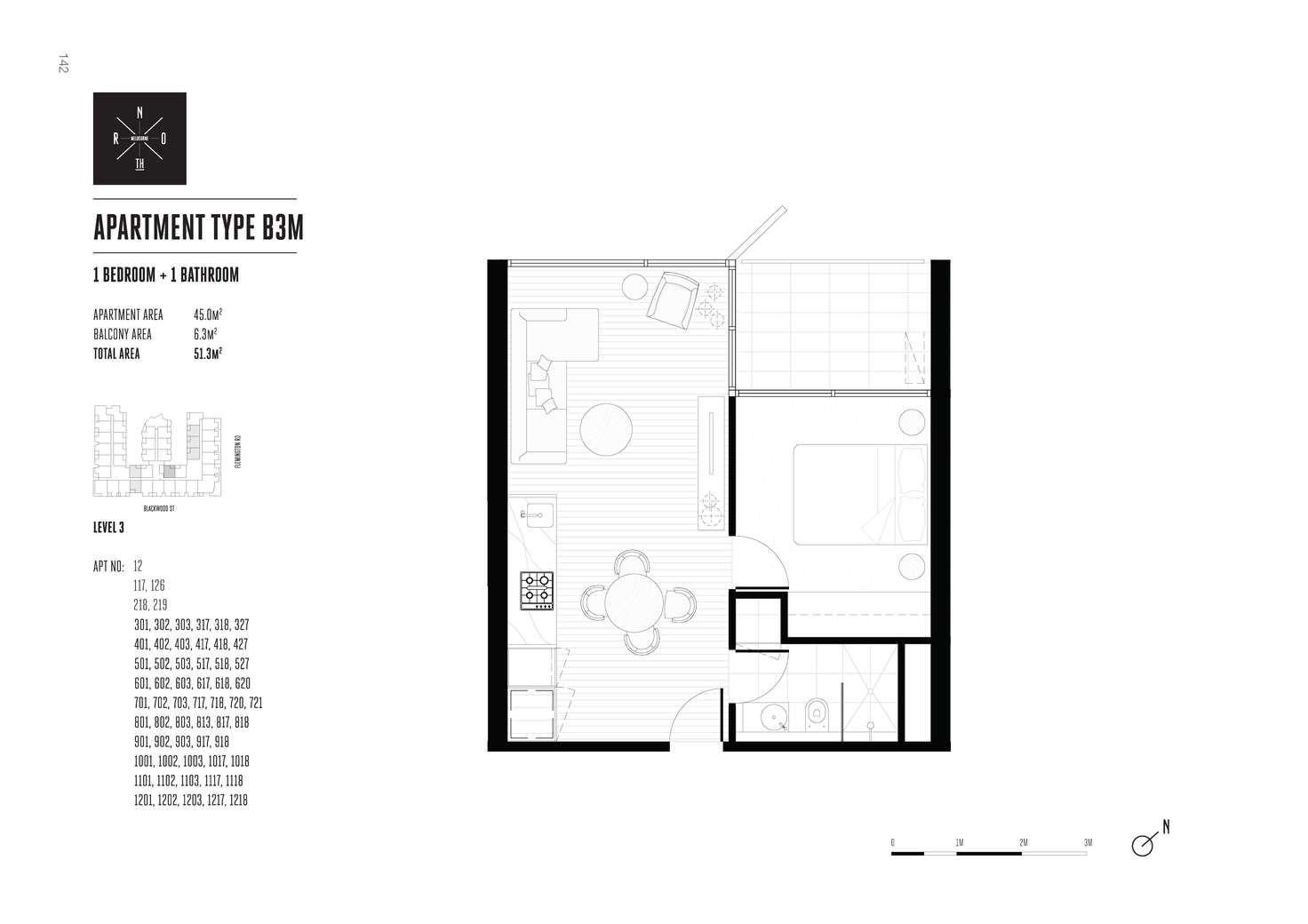 Floorplan of Homely apartment listing, 617/23 Blackwood Street, North Melbourne VIC 3051