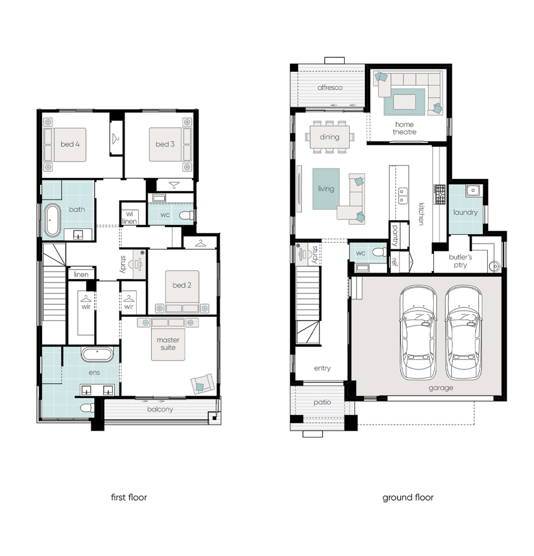 Floorplan of Homely house listing, 12 Indigo Parade, Box Hill NSW 2765