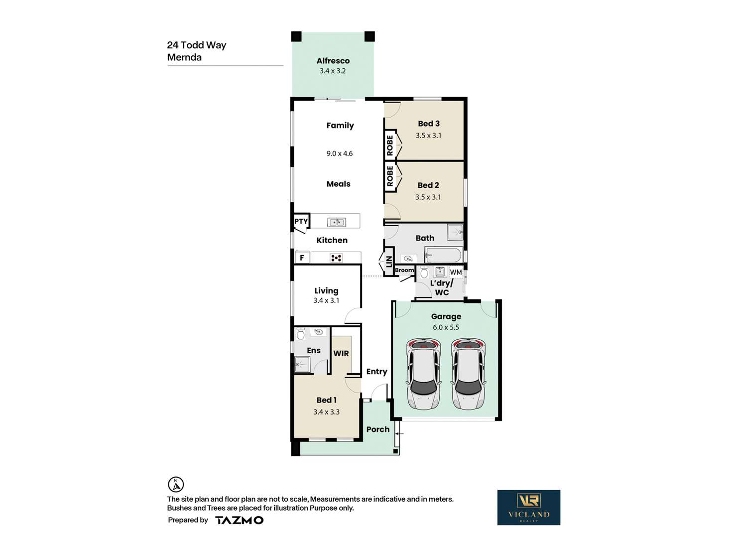 Floorplan of Homely house listing, 24 Todd Way, Mernda VIC 3754