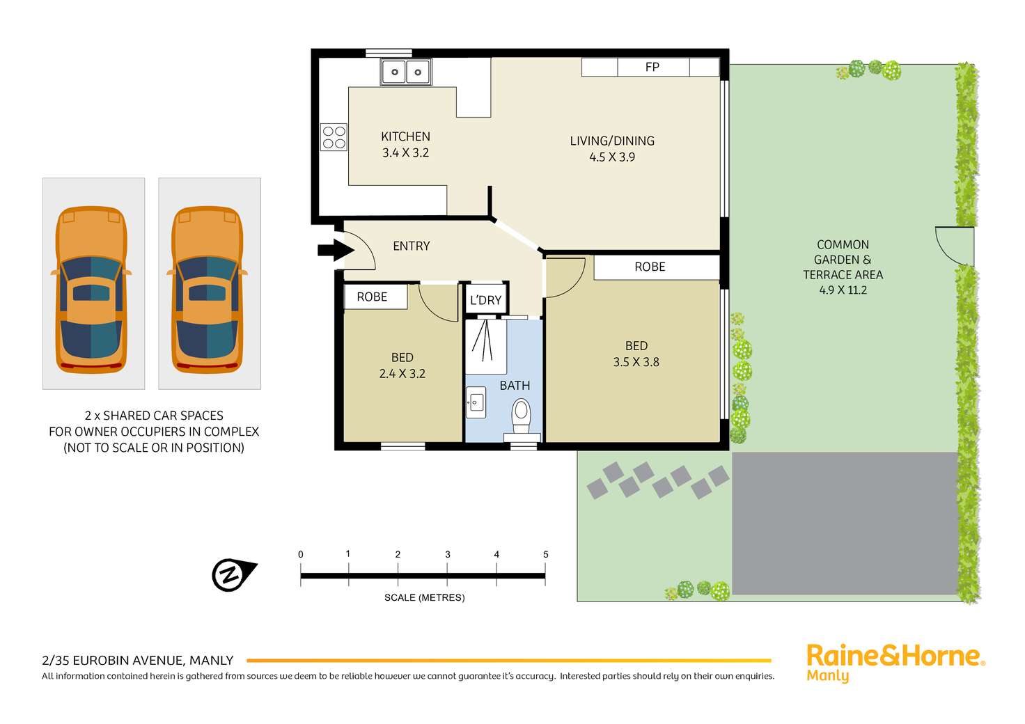 Floorplan of Homely apartment listing, 2/35 Eurobin Avenue, Manly NSW 2095