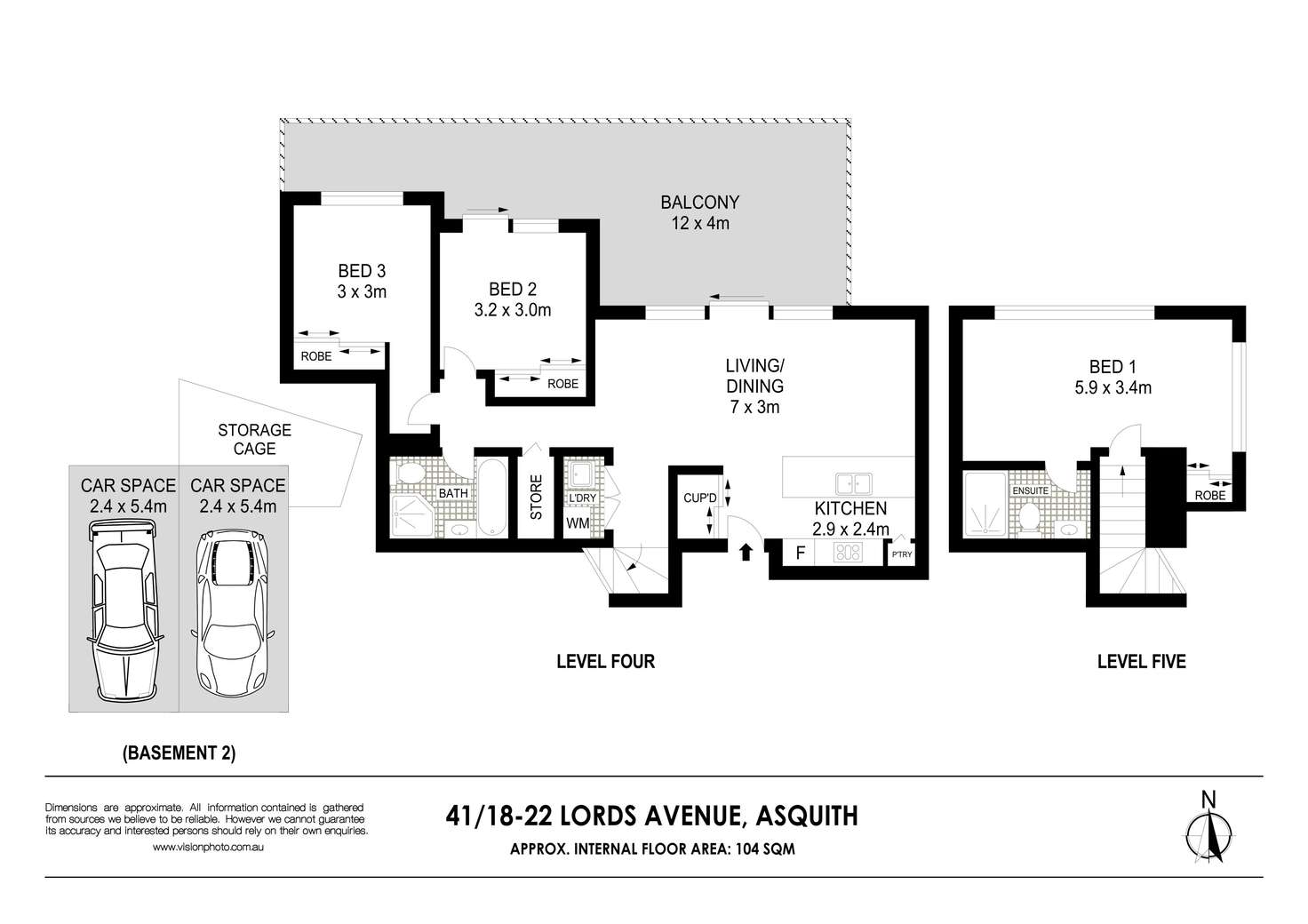 Floorplan of Homely apartment listing, 41/421 Pacific Highway, Asquith NSW 2077