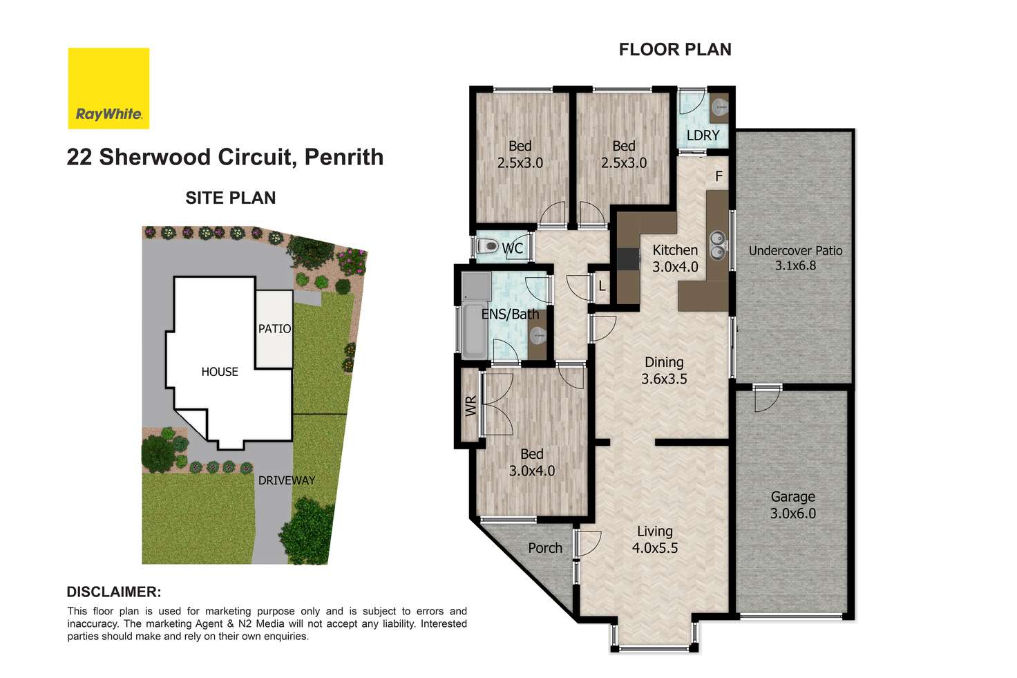 Floorplan of Homely house listing, 22 Sherwood Circuit, Penrith NSW 2750