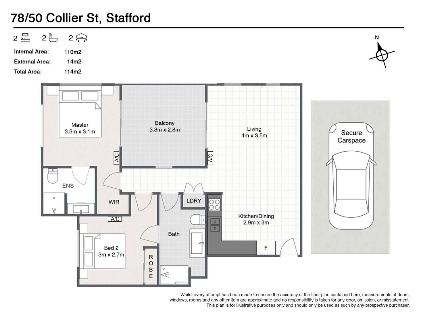 Floorplan of Homely house listing, 78/31 School Road, Stafford QLD 4053
