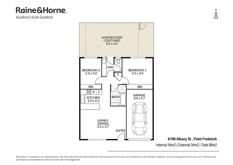 Floorplan of Homely villa listing, 4/166 Albany Street, Point Frederick NSW 2250