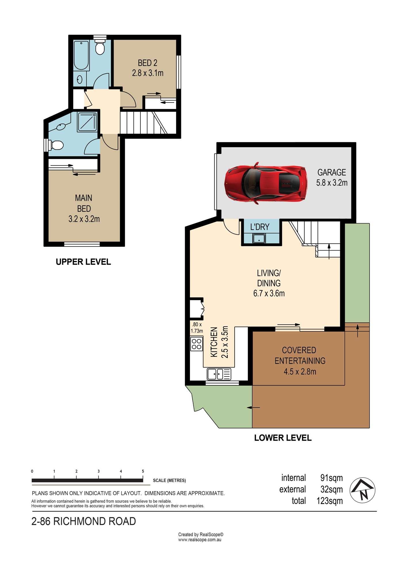 Floorplan of Homely townhouse listing, 2/86 Richmond Road, Morningside QLD 4170