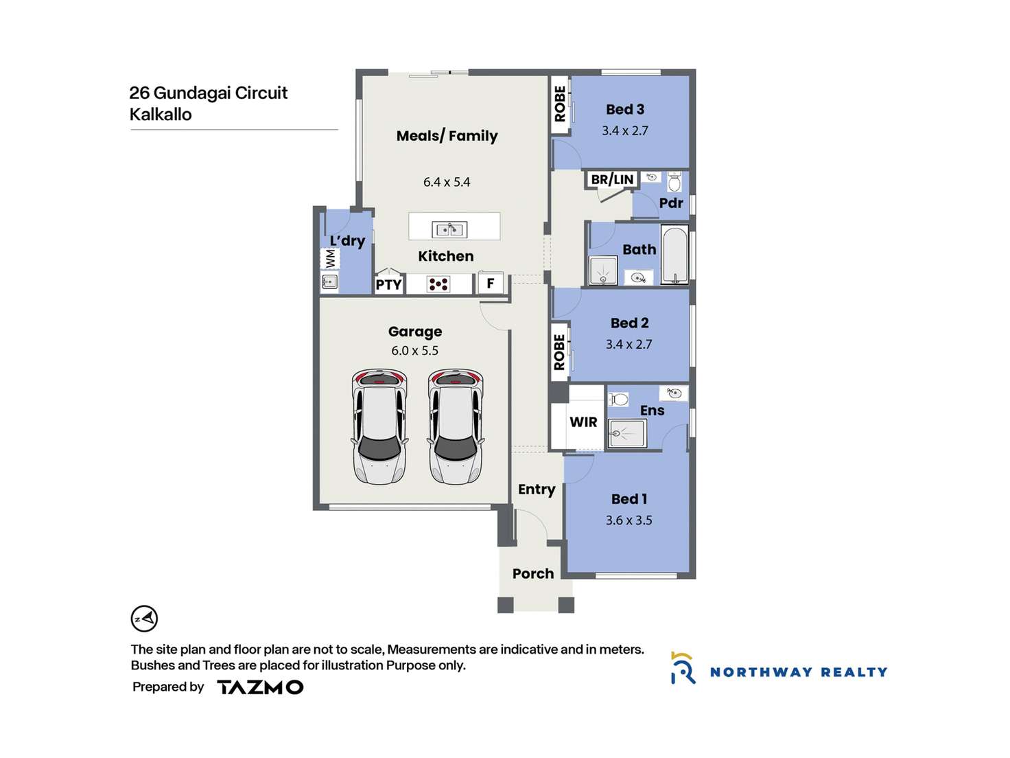 Floorplan of Homely house listing, 26 Gundagai Circuit, Kalkallo VIC 3064