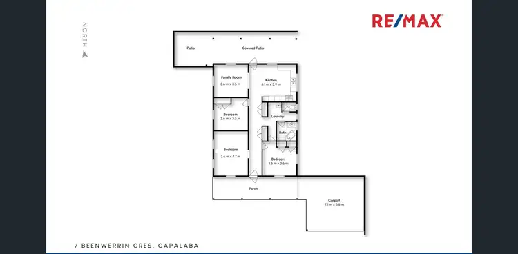 Floorplan of Homely house listing, 7 Beenwerrin Crescent, Capalaba QLD 4157
