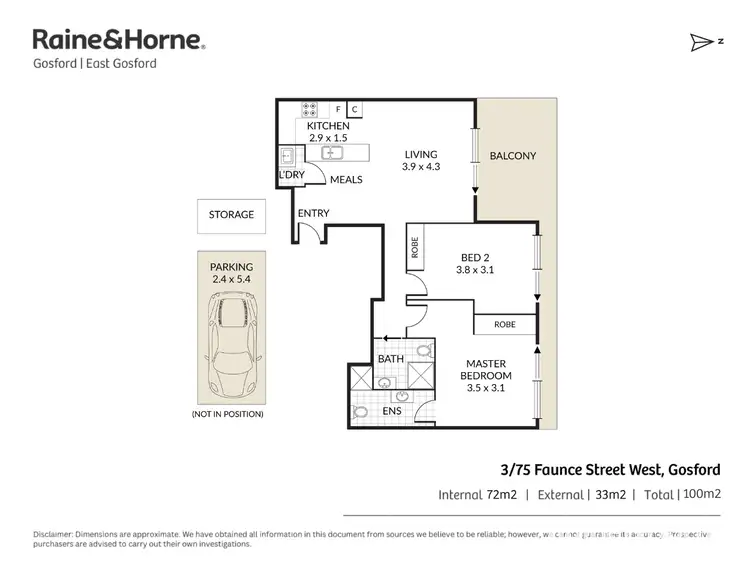 Floorplan of Homely unit listing, 3/75-77 Faunce Street West, Gosford NSW 2250