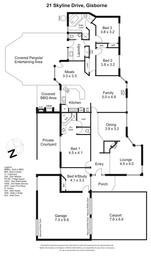 Floorplan of Homely house listing, 21 Skyline Drive, Gisborne VIC 3437