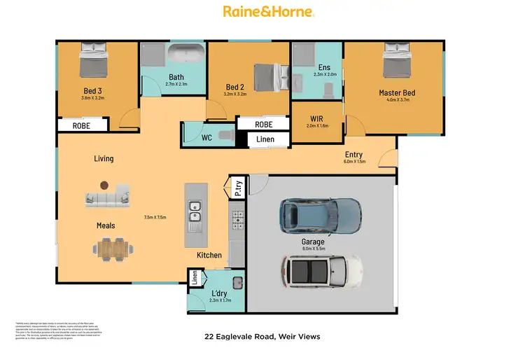 Floorplan of Homely house listing, 22 Eaglevale Road, Weir Views VIC 3338