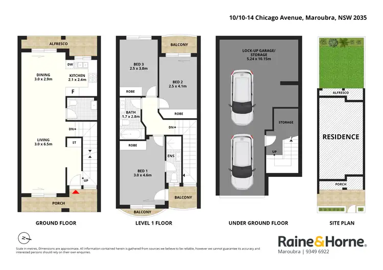 Floorplan of Homely townhouse listing, 10/10-14 Chicago Avenue, Maroubra NSW 2035