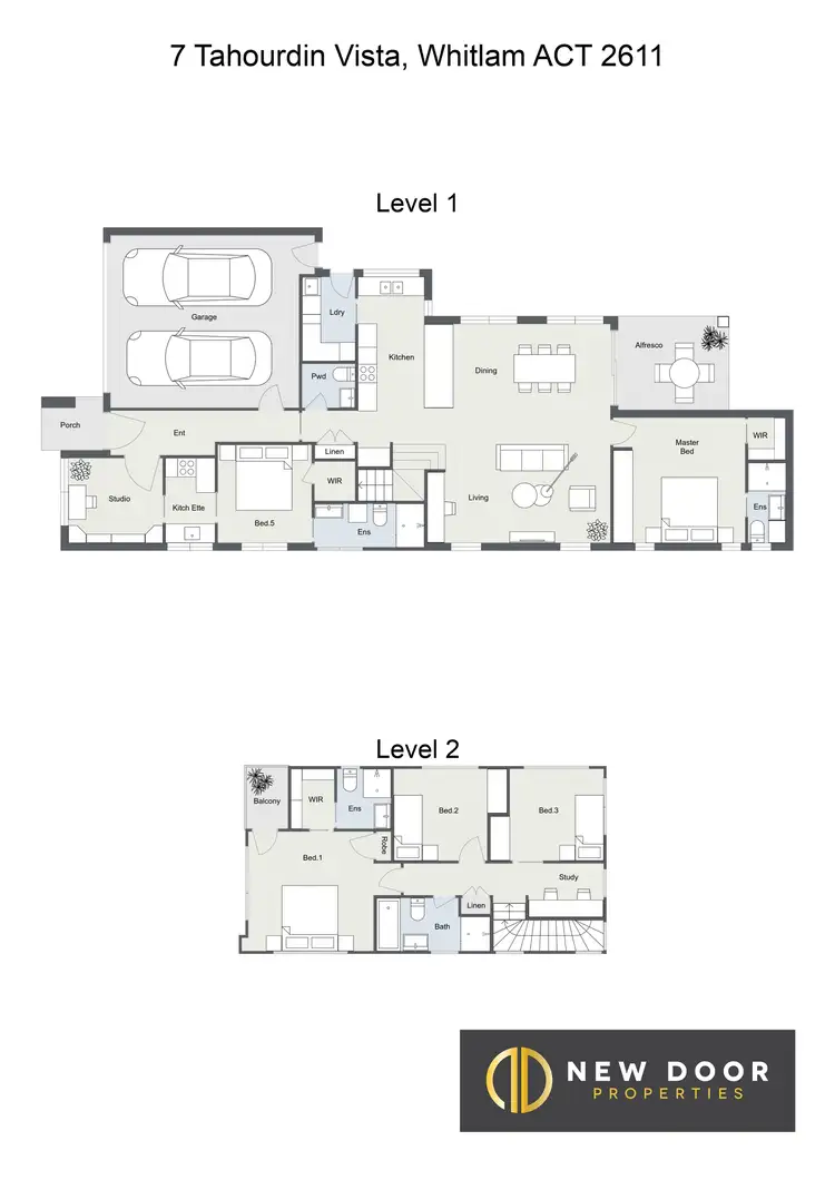 Floorplan of Homely house listing, 7 Tahourdin Vista, Whitlam ACT 2611
