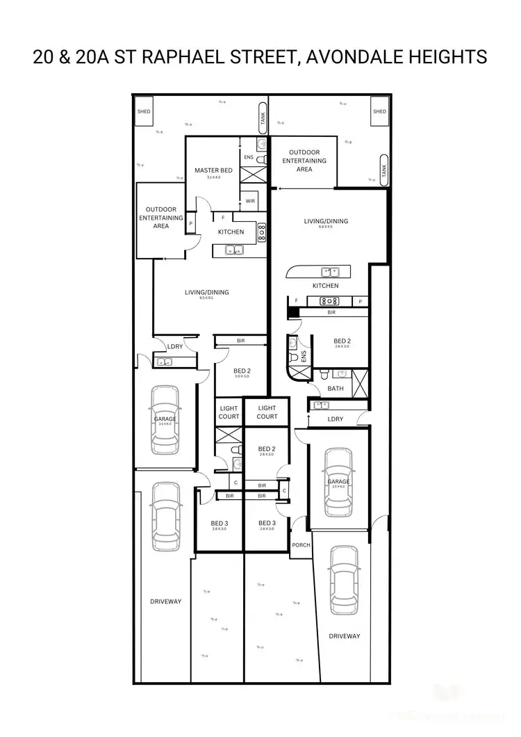 Floorplan of Homely house listing, 20 St Raphael Street, Avondale Heights VIC 3034