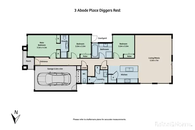 Floorplan of Homely house listing, 3 Abode Place, Diggers Rest VIC 3427