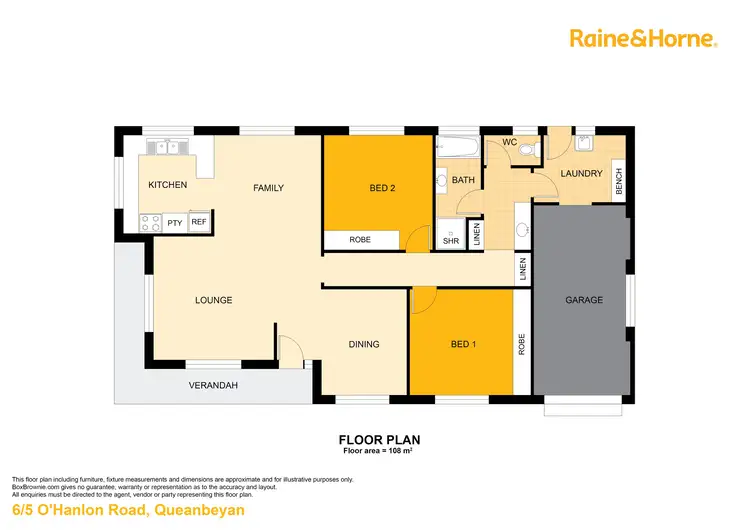 Floorplan of Homely townhouse listing, 6/5 O'Hanlon Road, Queanbeyan NSW 2620