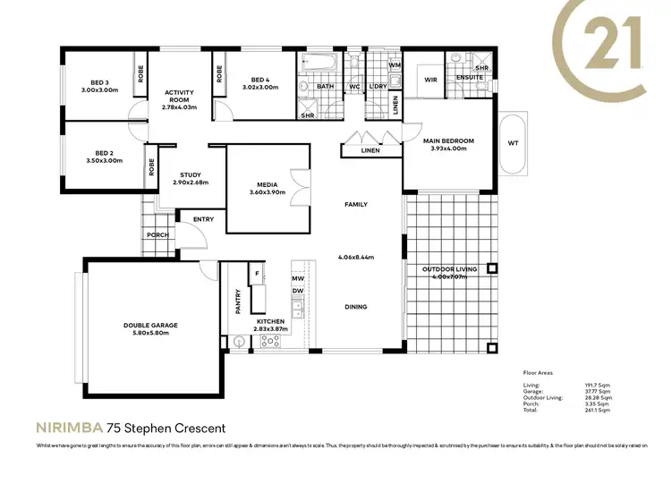 Floorplan of Homely house listing, 75 Stephen Crescent, Nirimba QLD 4551